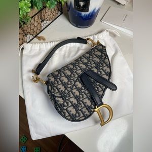 Christian Dior oblique mini Saddle bag